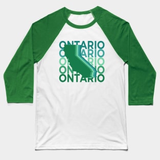 Ontario California Green Repeat Baseball T-Shirt